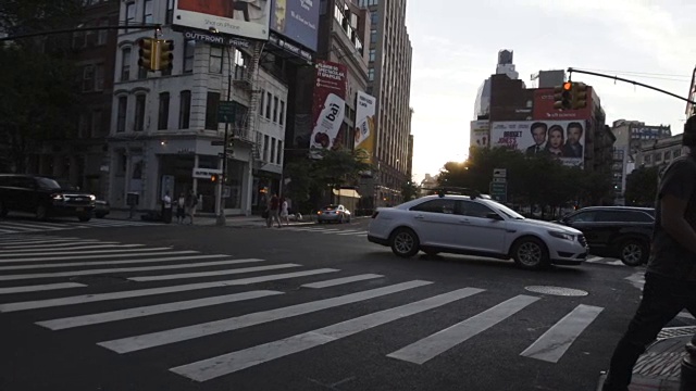 SOHO交叉口-纽约-日落- 2016年夏天视频素材