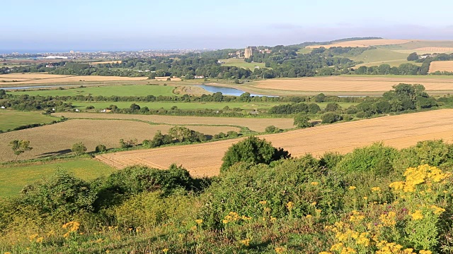 夏观阿杜尔河谷，西苏塞克斯，英格兰，英国视频素材