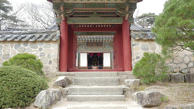 Bulguksa Temple的Birojeon(联合国教科文组织世界遗产)视频素材