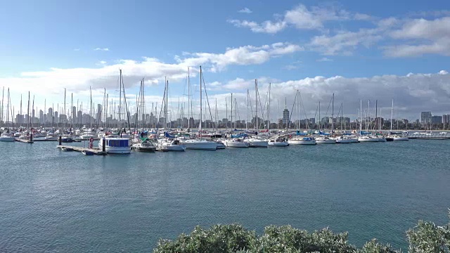 美丽的风景，圣基尔达码头，墨尔本，澳大利亚视频素材