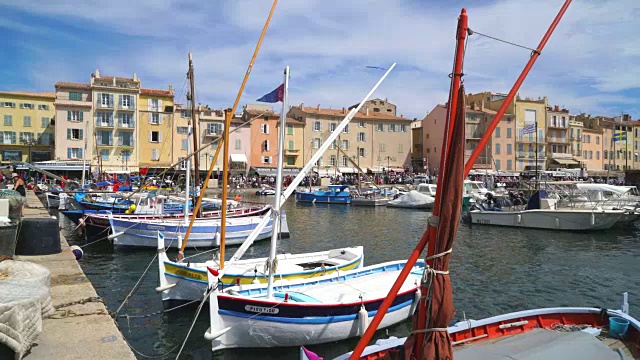 Saint-Tropez Cô调遣d 'Azur,法国视频素材