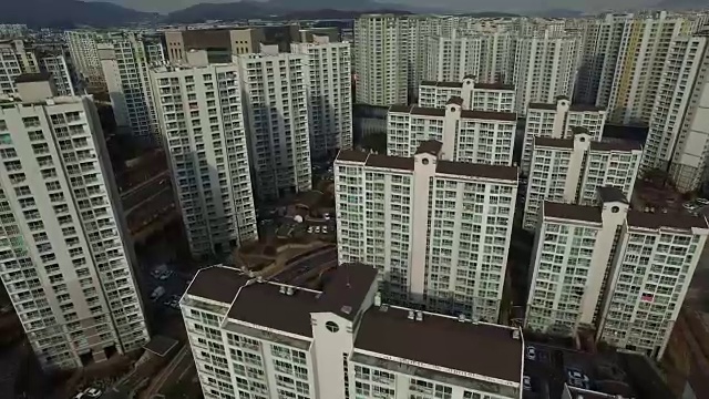 庞约科技谷住宅区鸟瞰图视频素材