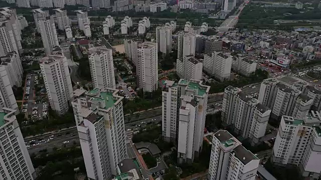 庞约科技谷住宅区鸟瞰图视频素材