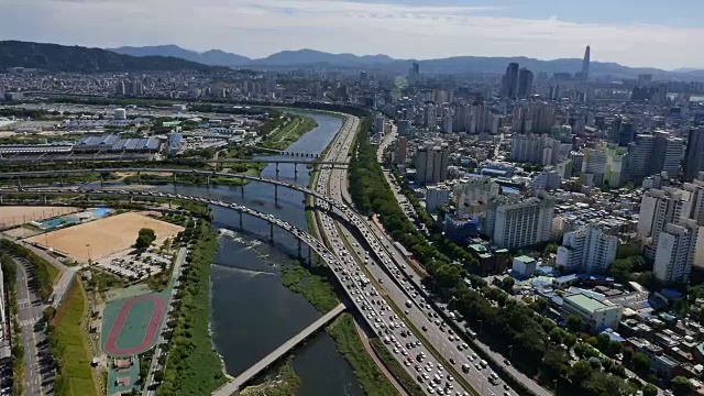 正南川河东步高速公路鸟瞰图视频素材