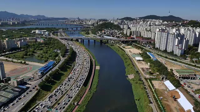 正南川河地区鸟瞰图视频素材