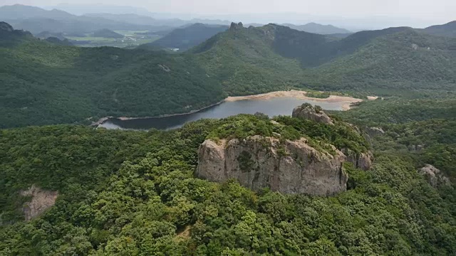 Seonunsan省公园鸟瞰图视频素材