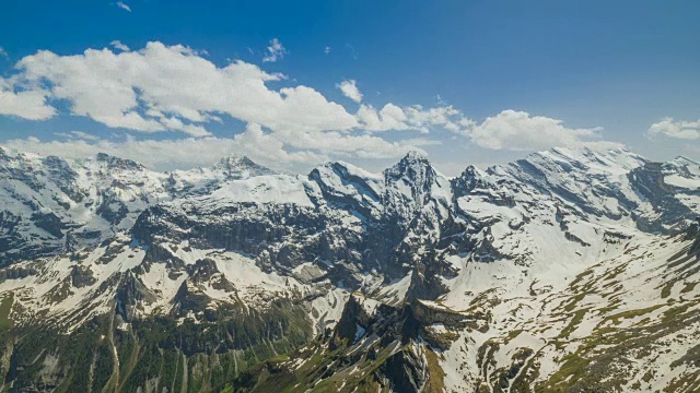 阿尔卑斯山Lauterbrunnen地区的Kleine Scheidegg山谷视频素材