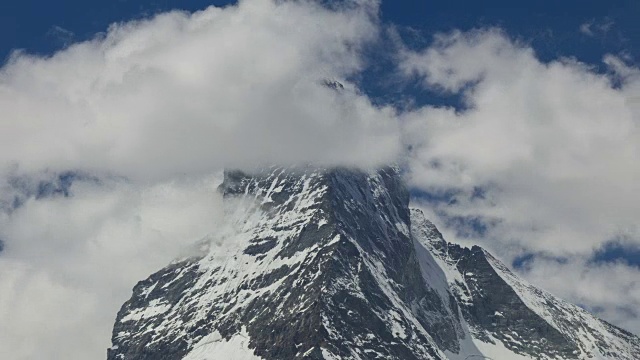 阿尔卑斯山泽马特地区的马特洪峰视频素材