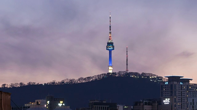 北汉城塔(首尔地标)视频素材