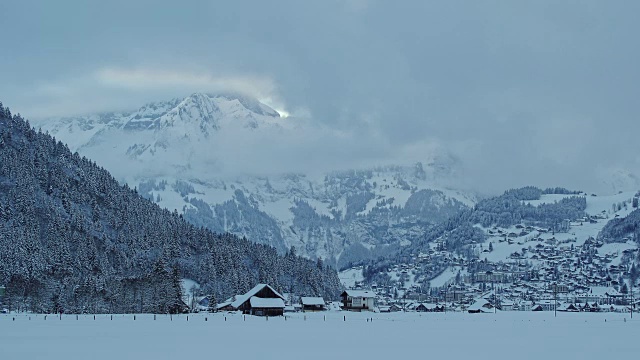 雪Engelberg视频素材