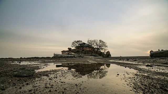 Ganwoldo岛的Ganworam Hermitage(热门旅游景点)视频素材