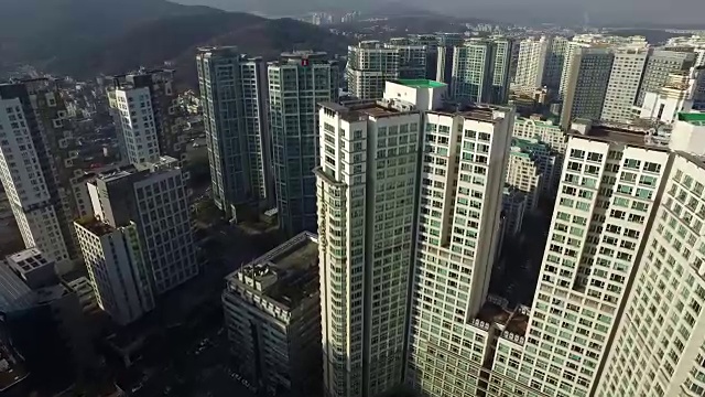 本当古住宅区鸟瞰图视频素材