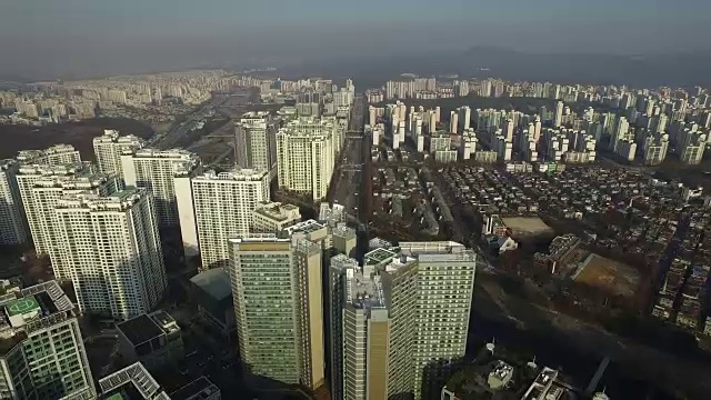 本当古住宅区鸟瞰图视频素材