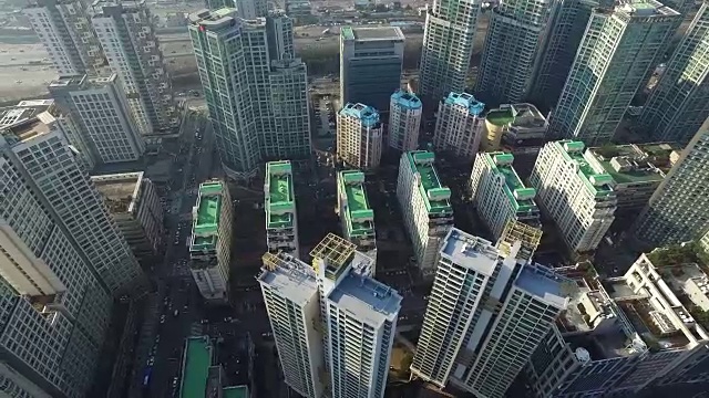 本当古住宅区鸟瞰图视频素材