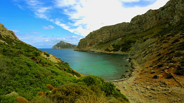 Cala Boquer Mallorca海滩天堂热带岛屿西班牙SPA背景视频下载