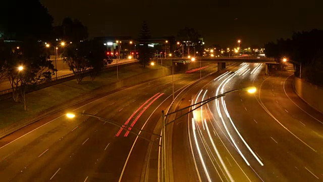 澳洲公路的延时夜景视频素材