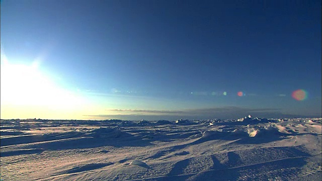 太阳正在南极落山视频素材