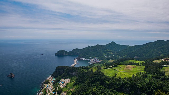 在乌陵岛的Seonginbong山视频素材