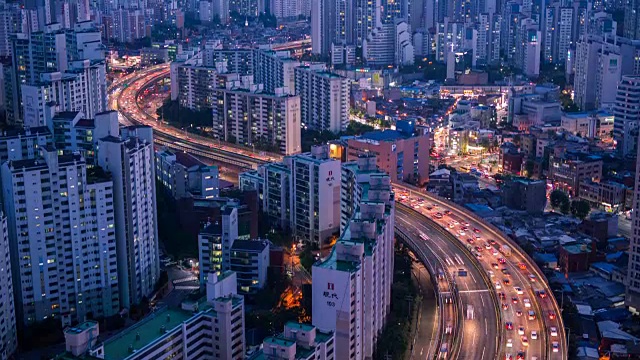 城北区首尔市景视频素材