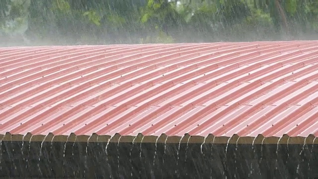 场暴雨视频素材