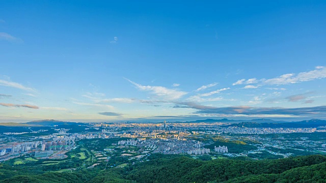 首尔市景和乐天世界大厦在Jamsil地区视频素材