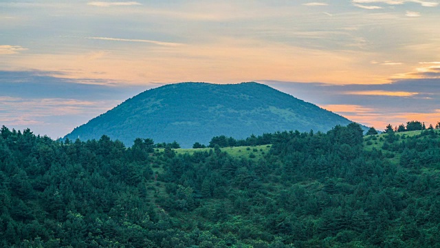 济州岛的火山渣锥视频素材