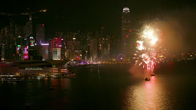 香港烟花视频素材