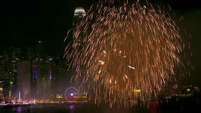 香港烟花视频素材