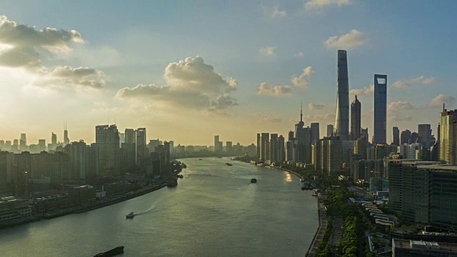 T/L WS HA Shanghai Skyline /上海，中国视频素材