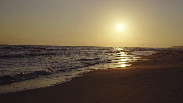 日出和大海视频素材