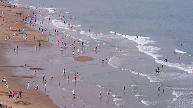 斯卡伯勒北湾海滩视频素材