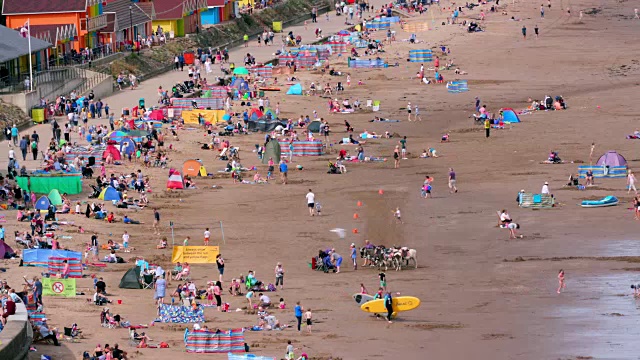 斯卡伯勒北湾海滩视频素材