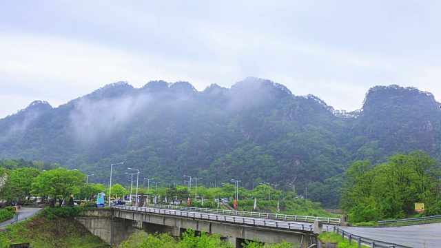 洪川县的一座小桥视频素材