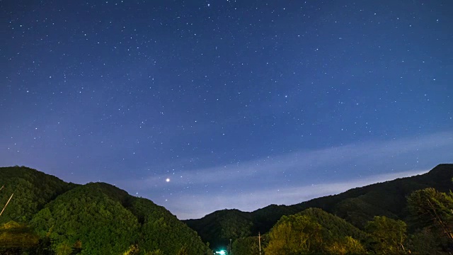 山巅星空的镜头视频素材