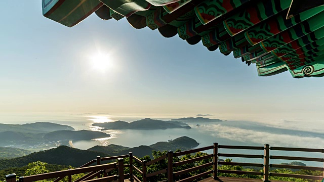 从Deokjeokdo岛拍摄的海景视频素材