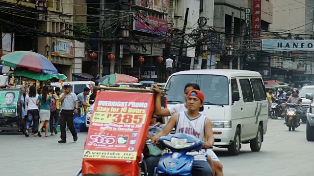 马尼拉的城市生活视频素材