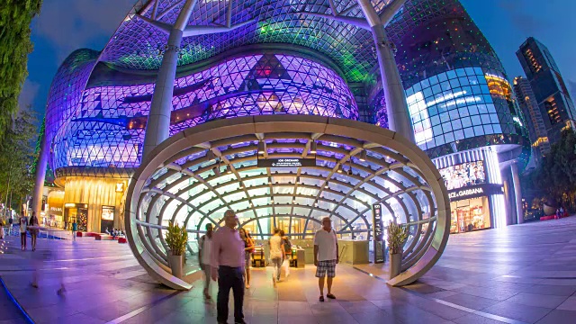 ION Orchard Mall，新加坡乌节路购物区，东南亚视频素材