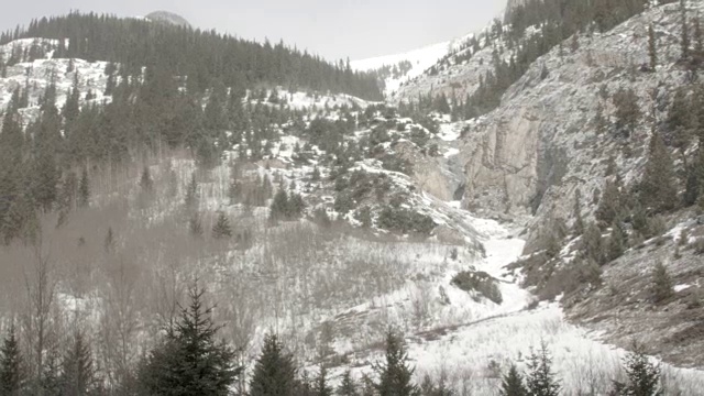 雪山/班夫，加拿大视频素材