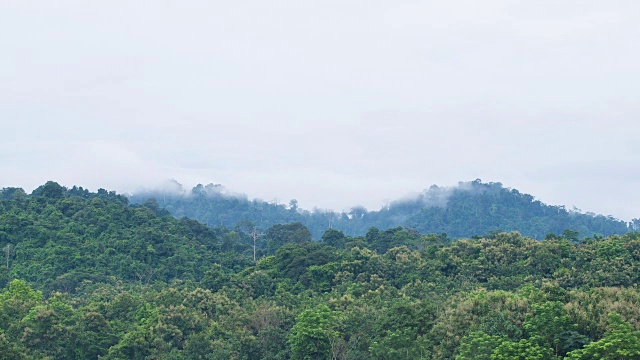 4K时间:晨雾笼罩着群山视频素材