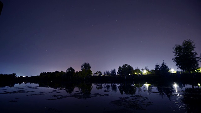 星星在夜晚的时间流逝视频下载