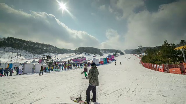 平昌滑雪场(2018年冬奥会)视频素材