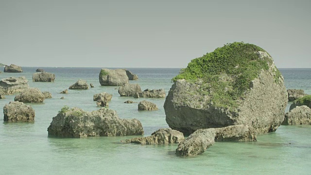 拍摄于宫古岛东岸nazaki海滩视频素材