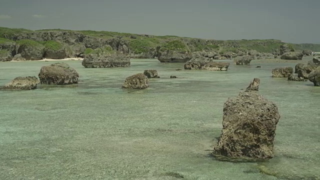 拍摄于宫古岛东岸nazaki海滩视频素材