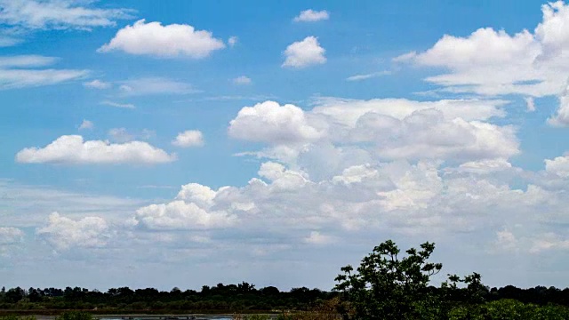 间隔拍摄美丽的cloudscape视频素材