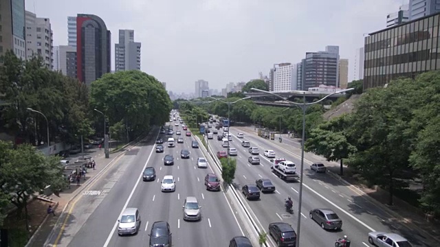 圣保罗城市景观视频素材