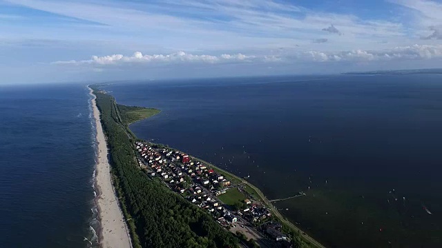 海尔半岛鸟瞰图视频素材