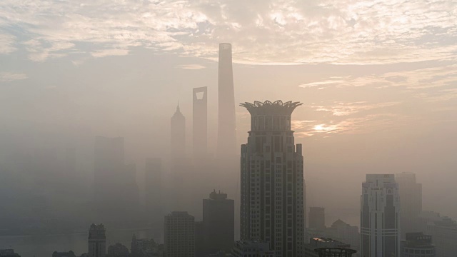 T / L上海天际线视频素材