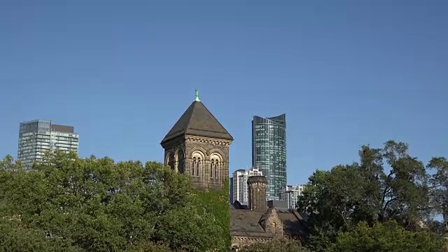 多伦多大学或多伦多大学的场地和遗产建筑-加拿大视频素材