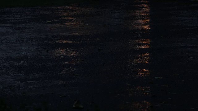 雨夜漫漫路上视频素材