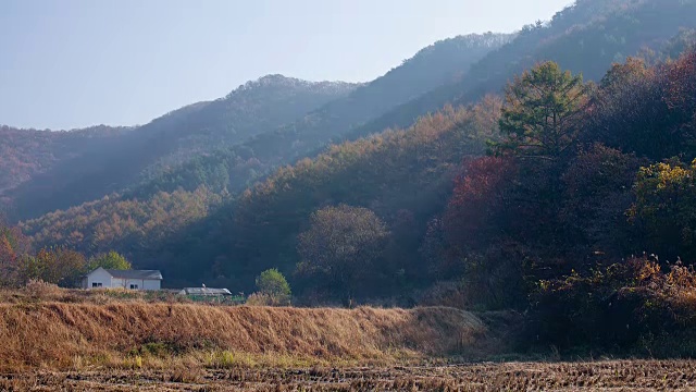 拍摄于京畿道安阳地区的乡村景色视频素材